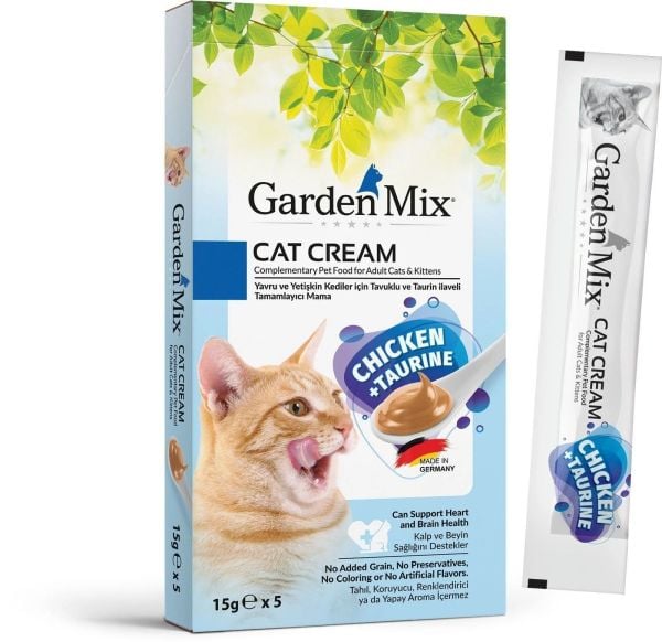 Garden Mix Kedi Kreması Tavuk Taurin 15grx5 Ad