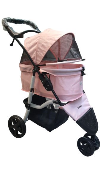 Tommy Evcil Hayvan Arabası 86x46x94,5cm Pembe Max 15 Kg