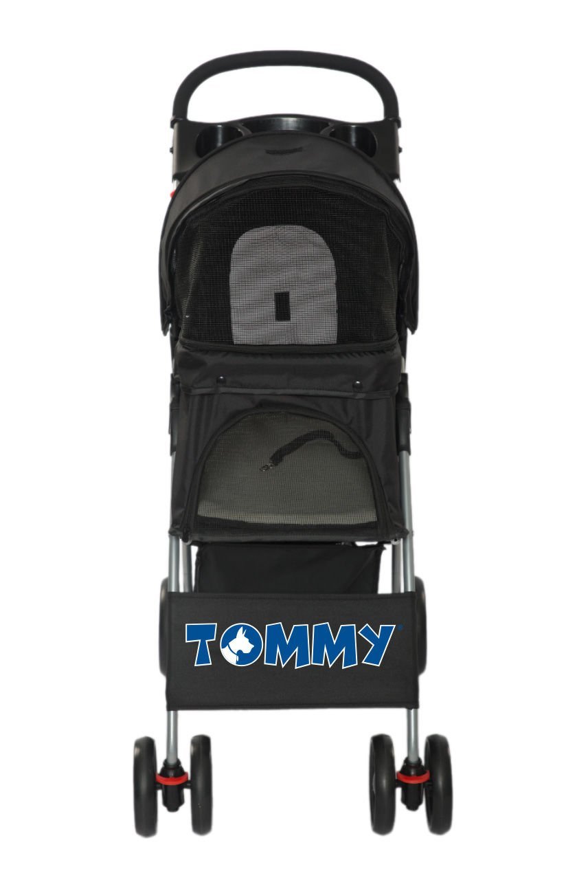 Tommy Evcil Hayvan Arabası Siyah 80.5*45.5*101 Max 15kg
