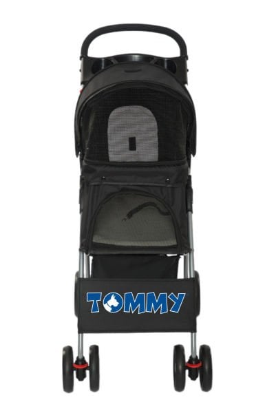 Tommy Evcil Hayvan Arabası Siyah 80.5*45.5*101 Max 15kg