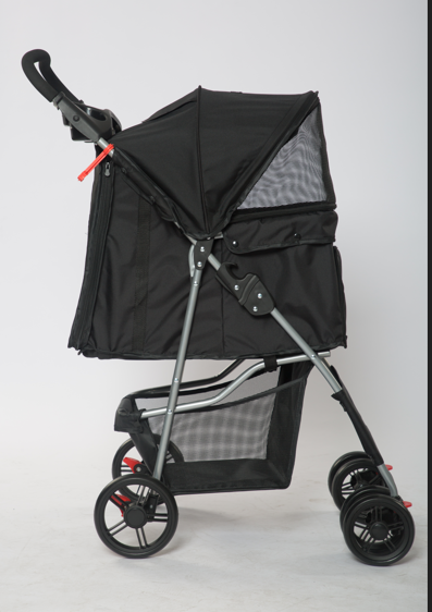 Tommy Evcil Hayvan Arabası Siyah 80.5*45.5*101 Max 15kg