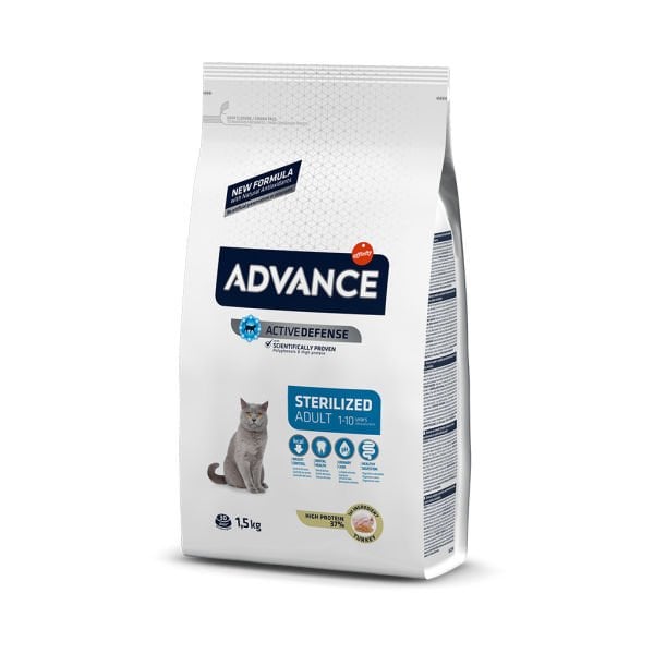 Advance Sterilised Hindili Yetişkin Kısırlaştırılmış Kedi Maması 1.5 Kg