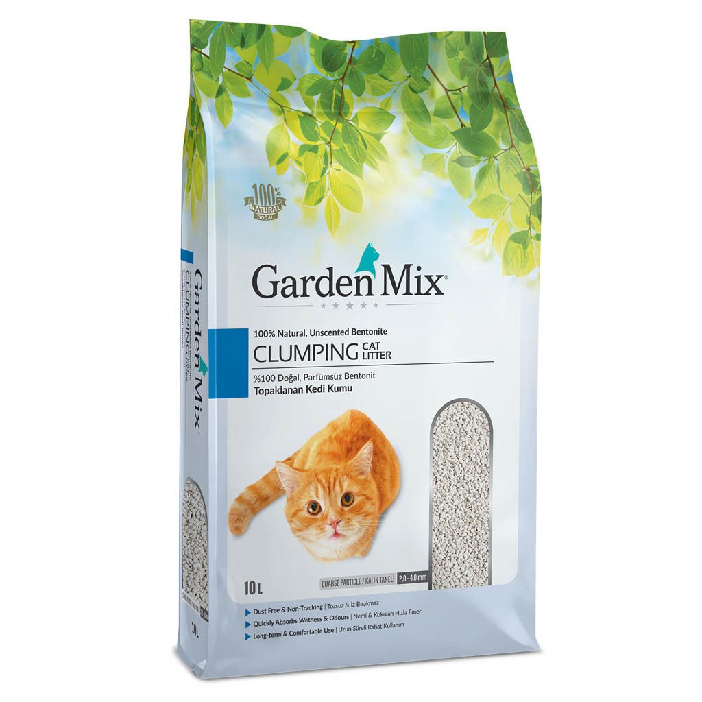 Gardenmix Bentonit Parfümsüz Kalın 10lt Kedi Kumu