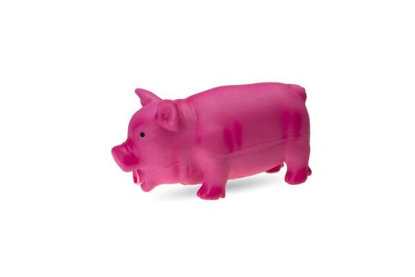 Karlıe Lateks Domuz Figürlü Oyuncak Pembe 22x10x1