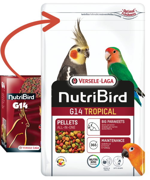 Versele Laga Nutrıbırd G14 Tropıcal Paraket Pelet Yem 1kg