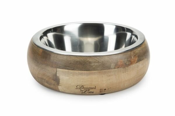 Karlıe Ahşap+çelik Mama/su Kabı 16,5cm