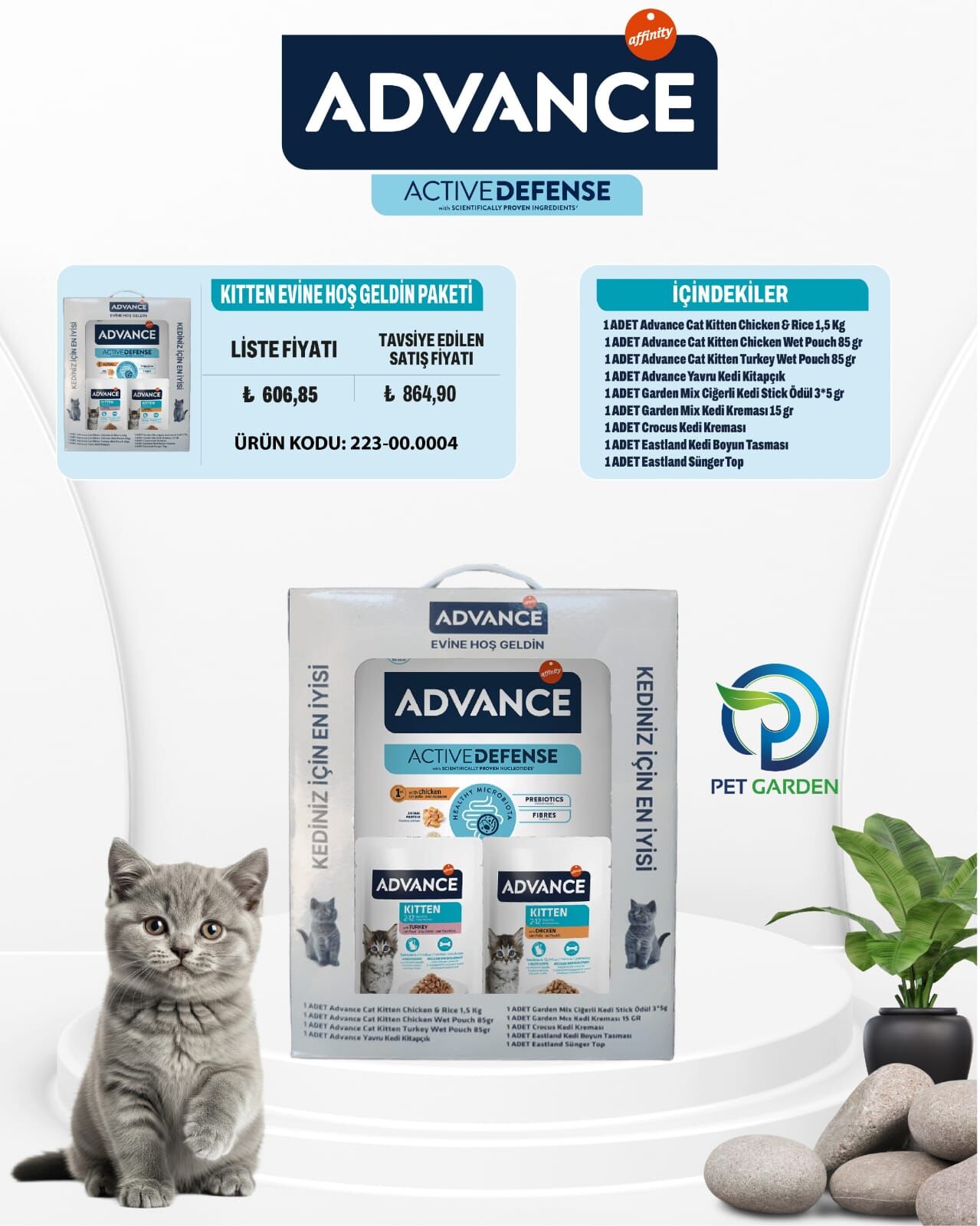 Advance 1,5 Kg Kitten Evime Hoş Geldin Kolisi