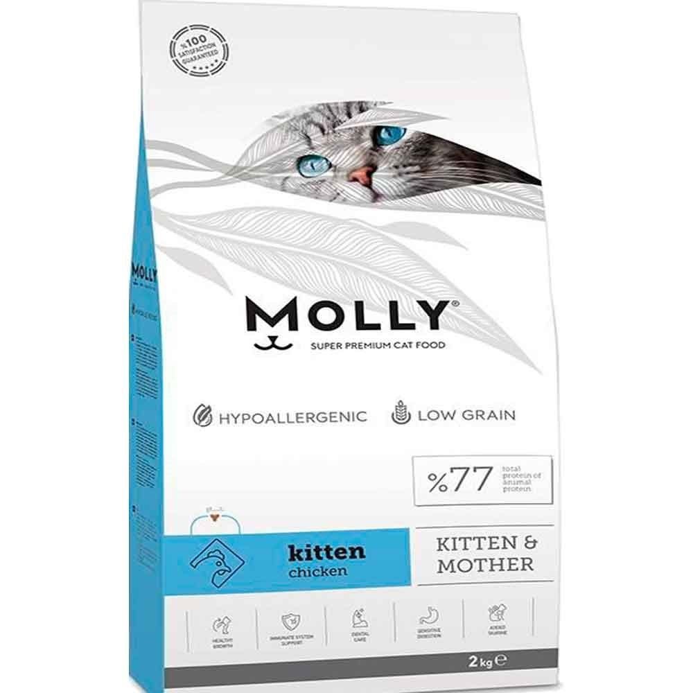 Molly Yavru Kedi Maması Tavuklu 2 Kg +Ödül Maması Hediyeli