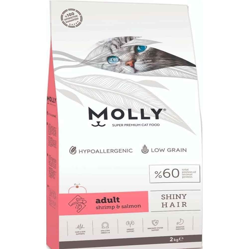 Molly Kedi Maması Karidesli Somonlu 2 Kg+ Ödül Maması Hediyeli