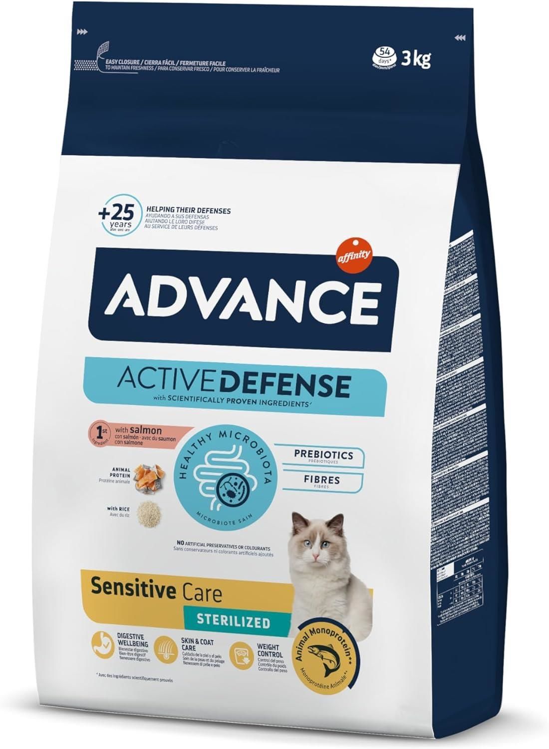 Advance Sensitive Sterilised Somonlu 3 kg Kısırlaştırılmış Yetişkin Kedi Maması AÇIK MAMA
