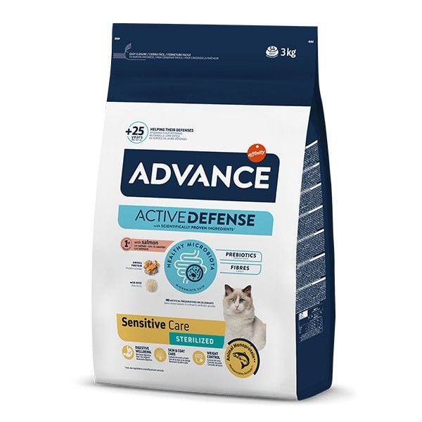 Advance Kısırlaştırılmış Somonlu Kedi Maması 3 Kg