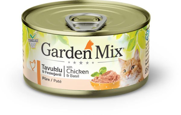 Gardenmix Kıyılmış Tavuklu Tahılsız Konserve Kedi Maması 85g
