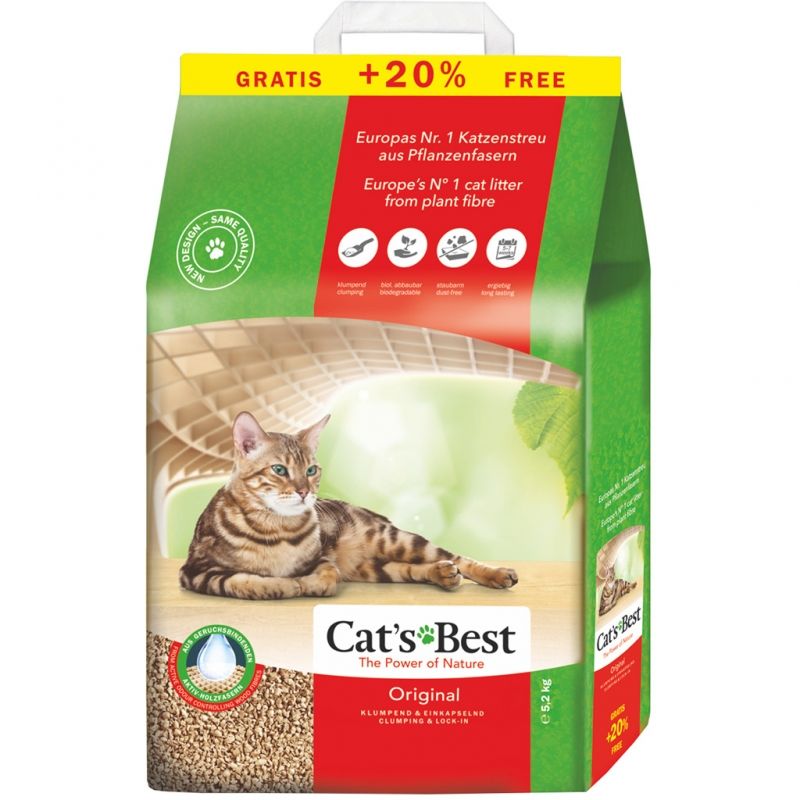 Cats Best  Original Topaklanan Kedi Kumu 10 2 Lt  (5,2 Kg)