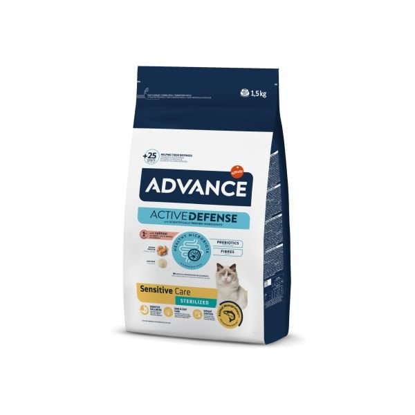 Advance Sensitive Somonlu Hassas Kısırlaştırılmış Kedi Maması 1.5 Kg
