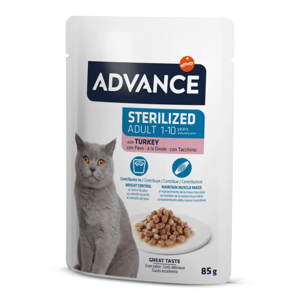 Advance Cat Sterılızed Turkey Wet Pouch