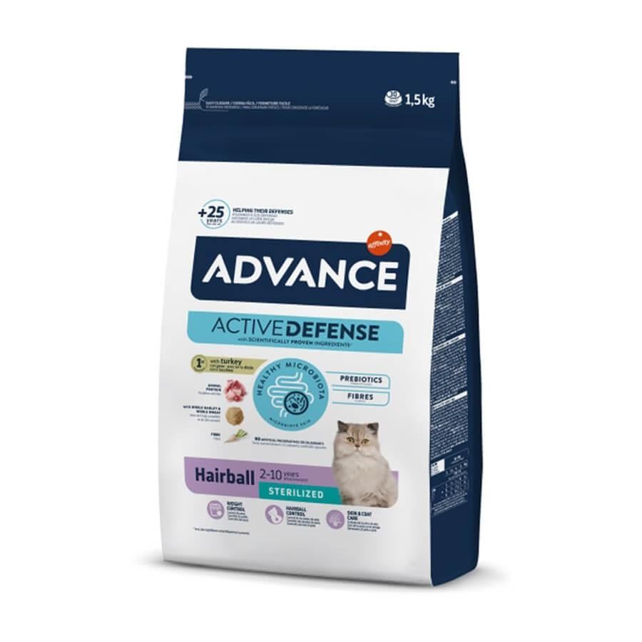 Advance Hairball Tüy Yumağı Önleyen Hindili Kısır Kedi Maması 1.5 Kg