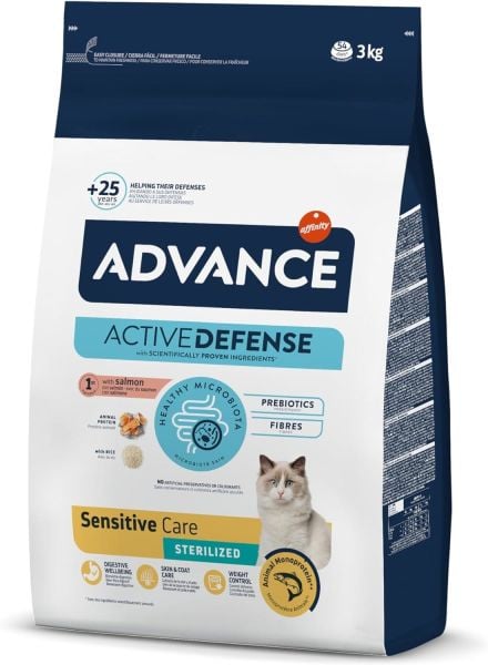 Advance Sensitive Sterilised Somonlu 3 kg Kısırlaştırılmış Yetişkin Kedi Maması
