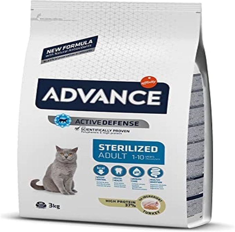 Advance Sterilised Hindili Kısırlaştırılmış Yetişkin Kedi Maması 3 Kg
