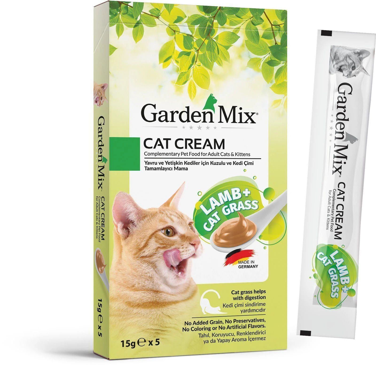 Garden Mix Kedi Kreması Kuzu Kedi Otu 15grx5ad