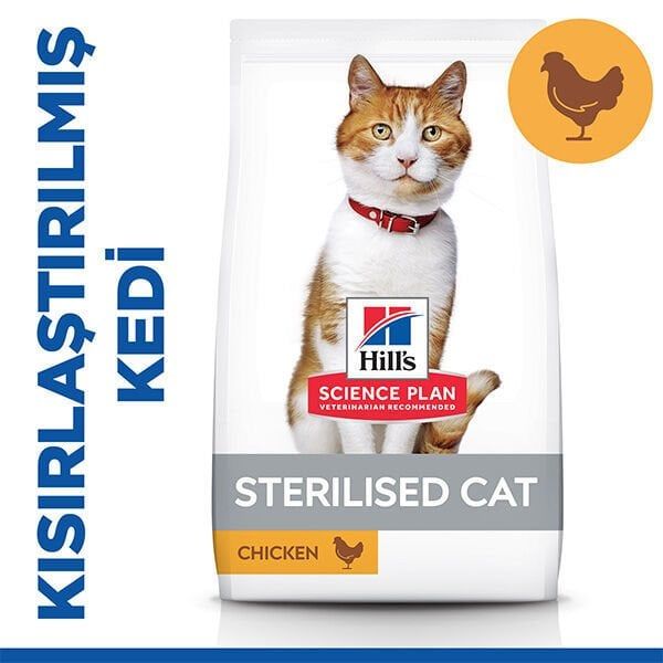 Hils Science Plan Kısırlaştırılmış Tavuklu Kedi Maması 1,5 Kg- (Yeni Barkot 052742059532)