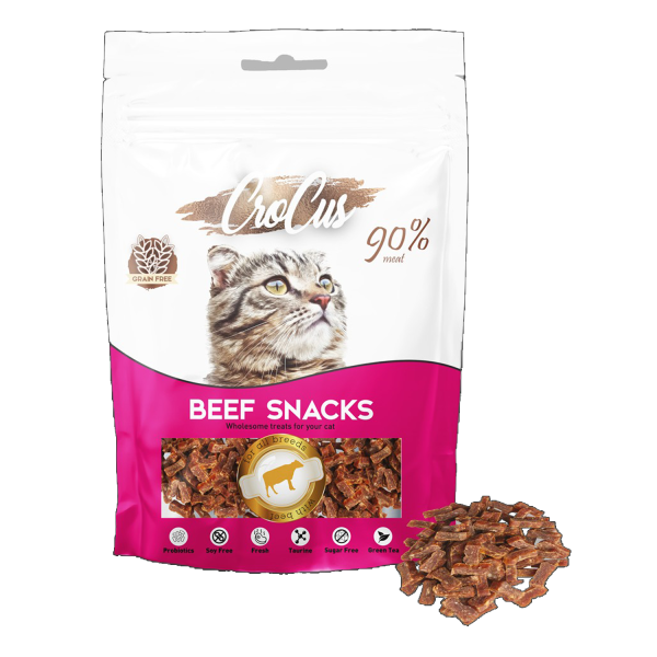 Crocus Snack Biftekli Tahılsız Kedi Ödülü 80 Gr
