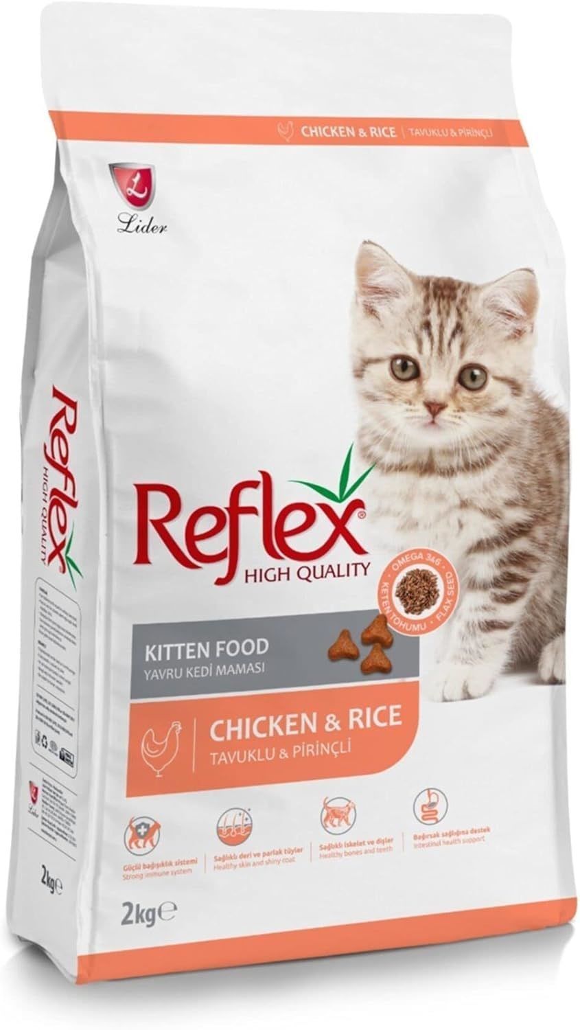 Reflex Kitten Tavuklu Ve Pirinçli Yavru Kedi Maması 2 Kg