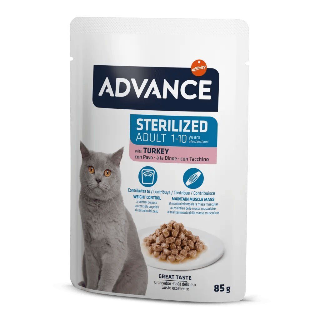 Advance Hindi Etli Kısırlaştırılmış Yetişkin Kedi Konservesi 85 gr
