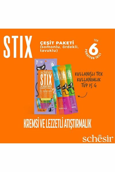 Stick Karışık Lezzetli Krema Ödülü 6 x 15 gr